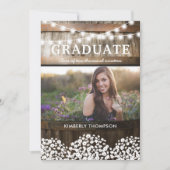 Country Rustic Foto 2025 Graduation Party Einladung (Vorderseite)