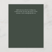 Country Rustic Foto Carved Heart Monogram Wedding (Rückseite)