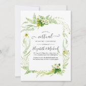 Country Rustic Greenerity Online Virtual Wedding Einladung (Vorderseite)