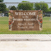 Country Rustic Herbst Custom Wedding Banner (Insitu)
