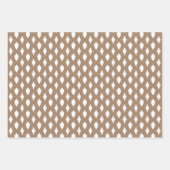 Country rustic Kraftweiße Weihnachtsschmuck Geschenkpapier Set (Vorderseite 2)