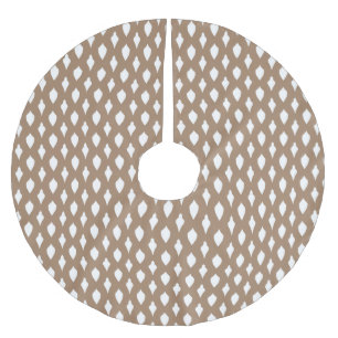 Country rustic Kraftweiße Weihnachtsschmuck Polyester Weihnachtsbaumdecke