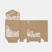 Country Rustic Lace Wedding Vielen Dank Geschenkschachtel (Ungefaltet)
