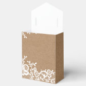 Country Rustic Lace Wedding Vielen Dank Geschenkschachtel (Geöffnet)