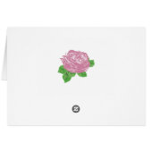 Country Rustic Lila Mason Jar Dankeschön Karte (Rückseite Horizontal)