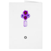 Country Rustic Lila Mason Jars Dankeschön Karte (Hinten)