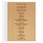 Country Rustic Lila Mason Jars Programmkarte (Innen (Rechts))