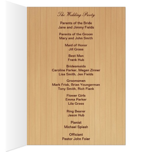 Country Rustic Lila Mason Jars Programmkarte (Innen (Rechts))