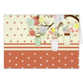 Country Rustic Mason Jar Dankeschön Karte (Vorderseite (Horizontal))