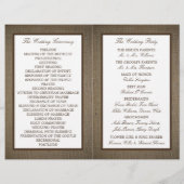 Country Rustic Monogram Branch & Burlap Wedding (Rückseite)