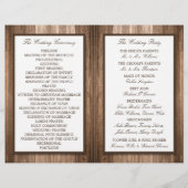 Country Rustic Monogram Branch & Wood Wedding (Rückseite)