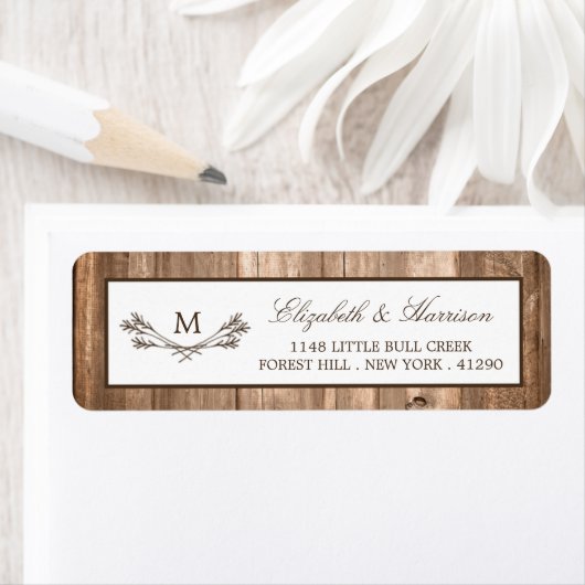 Country Rustic Monogram Branch & Wood Wedding (Insitu)