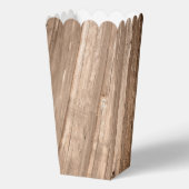 Country Rustic Monogram Branch & Wood Wedding Geschenkschachtel (Rückseite)