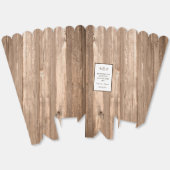 Country Rustic Monogram Branch & Wood Wedding Geschenkschachtel (Ungeklappt)