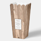 Country Rustic Monogram Branch & Wood Wedding Geschenkschachtel (Vorderseite)