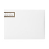 Country Rustic Monogram Tree & Burlap Wedding (Vorderseite)