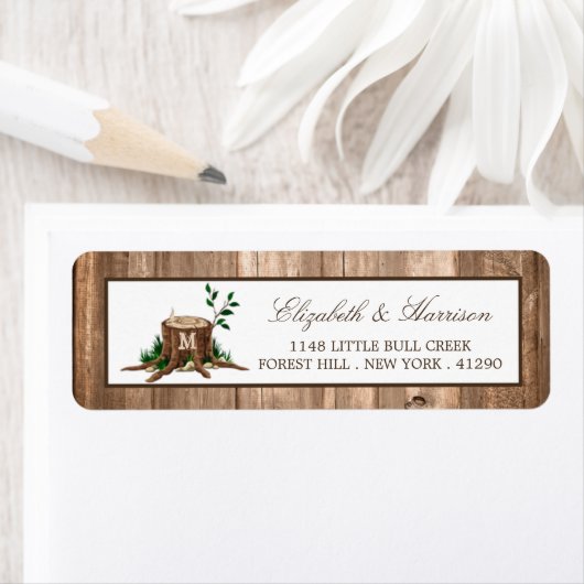 Country Rustic Monogram Tree & Wood Wedding (Insitu)