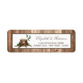 Country Rustic Monogram Tree & Wood Wedding (Vorne)