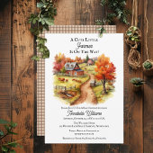 Country Rustic Niedlich Little Bauer Baby Dusche Einladung