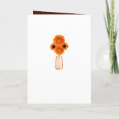 Country Rustic Orange Mason Jars Programmkarte Programm (Rückseite)