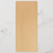 Country Rustic Orange Mason Jars Wedding Menu Card Menükarte (Rückseite)