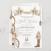 Country Rustic Ranch Western Sweet 16 Birthday Einladung (Vorne/Hinten)