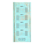 Country Rustic Reclased Wood Price List Menü (Hinten)