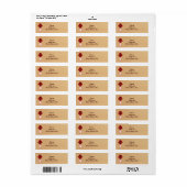 Country Rustic Red Mason Jar Address Labels (Vorne)