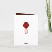 Country Rustic Red Mason Jars Danke Karte (Rückseite)