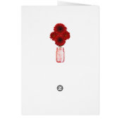 Country Rustic Red Mason Jars Programmkarte (Hinten)