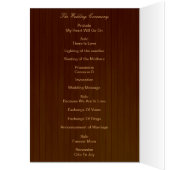 Country Rustic Red Mason Jars Programmkarte (Innen (Links))