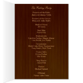 Country Rustic Red Mason Jars Programmkarte (Innen (Rechts))