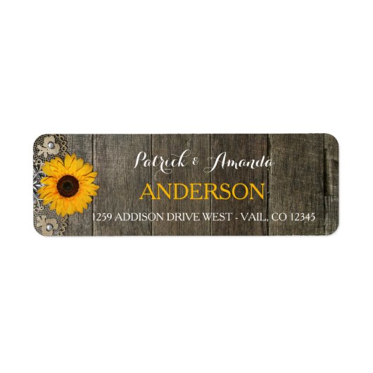 Country Rustic Sonnenblume Spitzen Burlap Wedding (Vorne)
