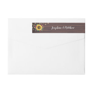 Country Rustic Sonnenblumen Lichter Holz Hochzeit