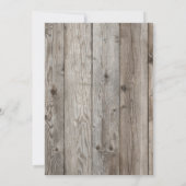 Country Rustic String Lights Jars Wildblume Holz Save The Date (Rückseite)