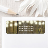 Country Rustic String Lights Lodge Address Labels (Insitu)