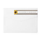 Country Rustic Sunflower & Burlap Wedge (Rückseite)