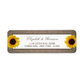 Country Rustic Sunflower & Burlap Wedge (Vorne)