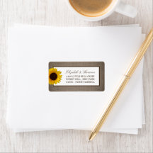 Country Rustic Sunflower & Burlap Wedge