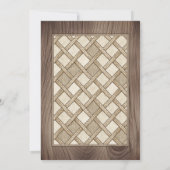 Country Rustic Thanksgiving Dinner Invitation Einladung (Rückseite)