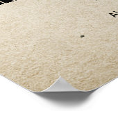 Country Rustic Western Hochzeit Willkommensschild  Poster (Ecke)