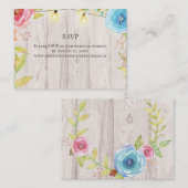 Country Rustic Whitewash Wood String Light Wedding Visitenkarte (Vorne/Hinten)