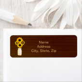 Country Rustic Yellow Mason Jar Address Labels (Insitu)