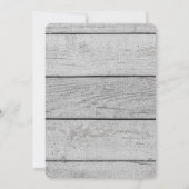 Country Rustico Florals Foto Memorial Einladung (Rückseite)