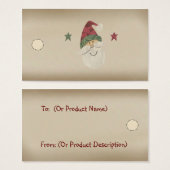 Country Santa Hang Tag (Vorne & Hinten)