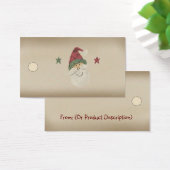 Country Santa Hang Tag (Schreibtisch)