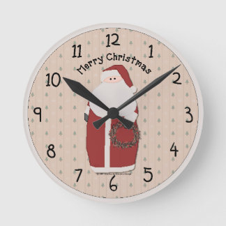 Country Santa Wall Uhr