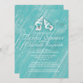 Country Seashells Destination Brautparty Einladung (Vorne/Hinten)