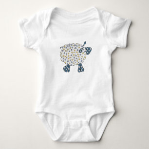 Country Sheep Bodysuit Baby Strampler