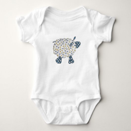 Country Sheep Bodysuit Baby Strampler (Vorderseite)